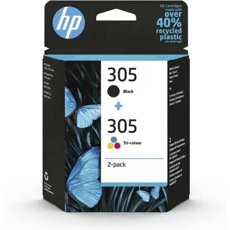 Cartucho de Tinta Original HP nº305 Multipack/ Negro/ Tricolor