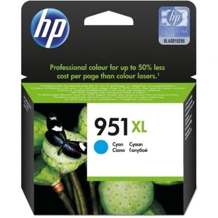 Cartucho de Tinta Original HP nº951 XL Alta Capacidad/ Cian