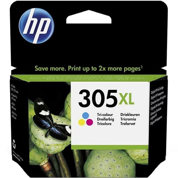 Cartucho de Tinta Original HP n?305 XL Alta Capacidad/ Tricolor
