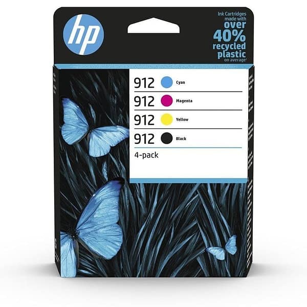 Cartucho de Tinta Original HP n?912 Multipack/ Negro/ Magenta/ Cian/ Amarillo