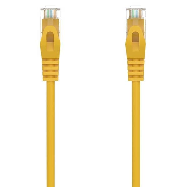 Cable de Red RJ45 AWG24 UTP Aisens A145-0563 Cat.6A/ LSZH/ 25cm/ Amarillo
