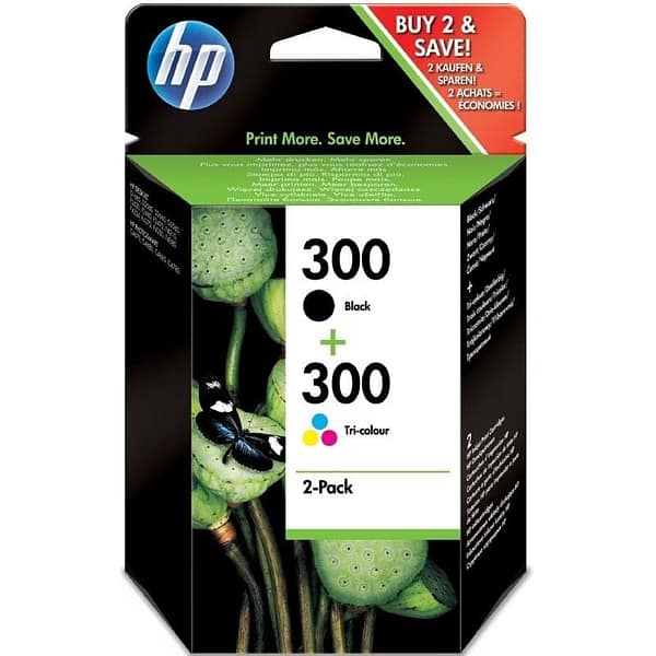 Cartucho de Tinta Original HP n?300 Multipack/ Negro/ Tricolor