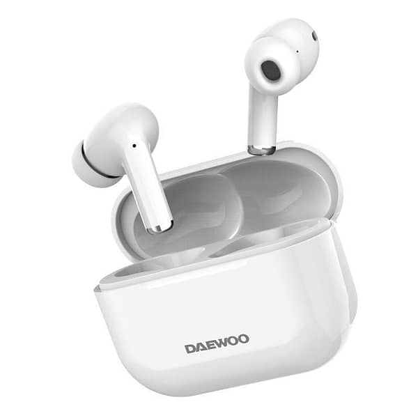 Auriculares Bluetooth Daewoo DW2002 con estuche de carga/ Autonom?a 6h/ Blancos