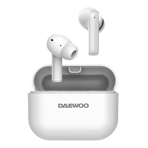 Auriculares Bluetooth Daewoo DW2005 con estuche de carga/ Autonom?a 6h/ Blancos