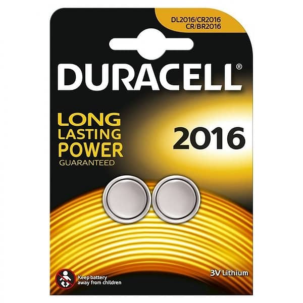 Pack de 2 Pilas de Bot?n Duracell DL2016B2/ 3V