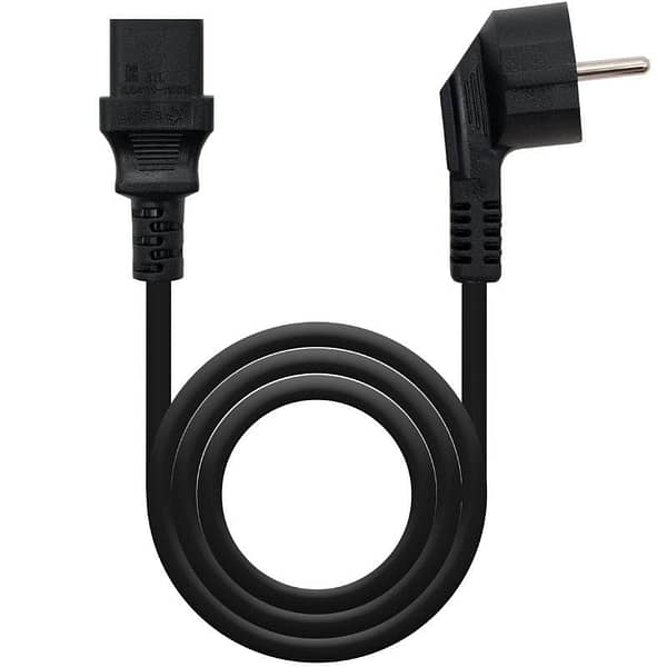 Cable Alimentaci?n CPU Nanocable 10.22.0102-L2/ CEE7 Macho - C13 Hembra/ 2m/ Negro
