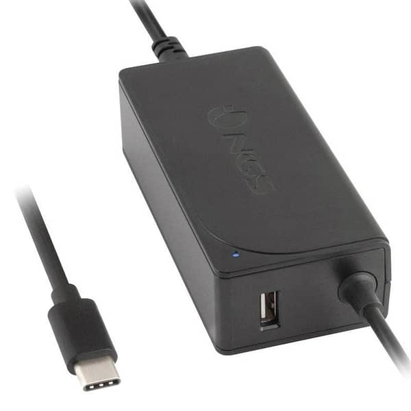 Cargador de Port?til NGS W-65W TYPE C/ 65W/ Autom?tico/ Voltaje 12-20V/ 1 USB