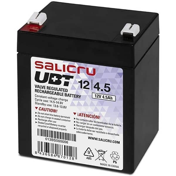 Bater?a Salicru UBT 12/4,5 compatible con SAI Salicru seg?n especificaciones