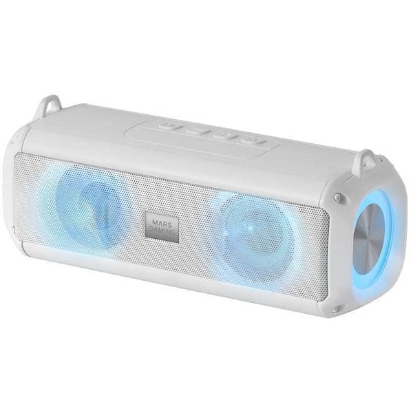 Altavoz Port?til / Barra de Sonido con Bluetooth Mars Gaming MSB-XT/ 20W/ 2.0/ Blanca