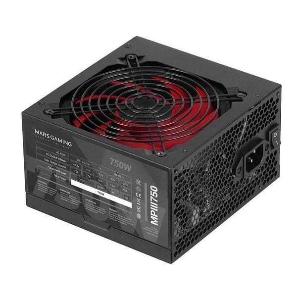 Fuente de Alimentaci?n Mars Gaming MPIII750/ 750W/ Ventilador 12cm