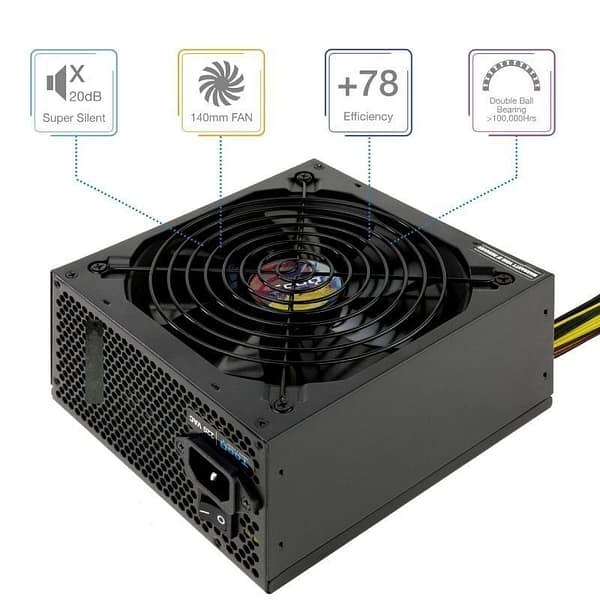 Fuente de Alimentaci?n TooQ TQAPOLO-650SP/ 650W/ Ventilador 14cm