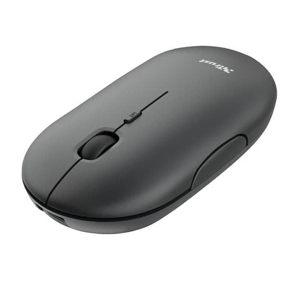 Rat?n Inal?mbrico por Bluetooth Trust Puck/ Bater?a recargable/ Hasta 1600 DPI