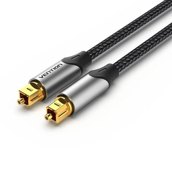 Cable de Audio de Fibra ?ptica Vention BAVHF/ 1m/ Gris