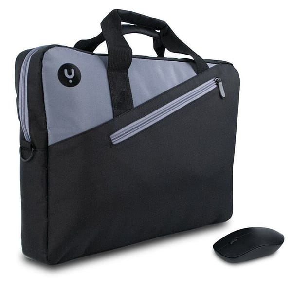 Malet?n + Rat?n Inal?mbrico Monray Master Kit para Port?tiles hasta 15.6'/ Negro