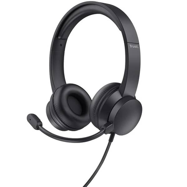 Auriculares Trust Ayda/ con Micr?fono/ USB/ Negros