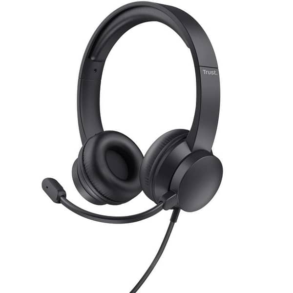 Auriculares Trust HS-150/ con Micr?fono/ Jack 3.5/ Negros