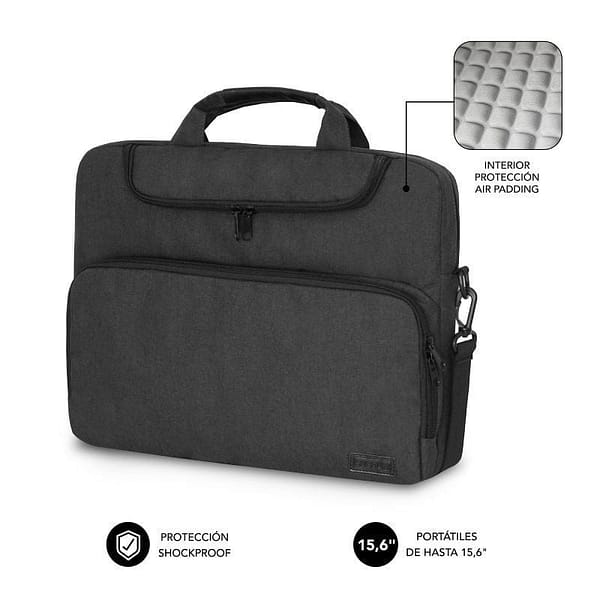 Malet?n Subblim Air Padding para Port?tiles hasta 15.6'/ Gris Oscuro