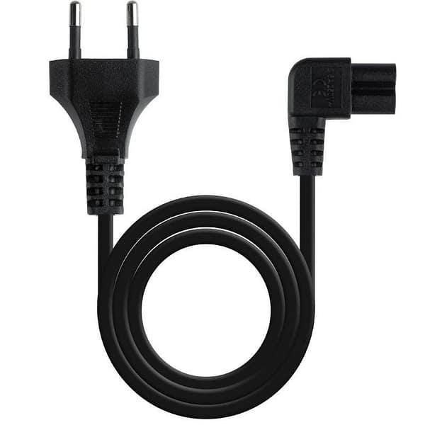 Cable Alimentaci?n Acodado Nanocable 10.22.0502/ CEE7/16 Macho - C7 Hembra/ 1.8m/ Negro