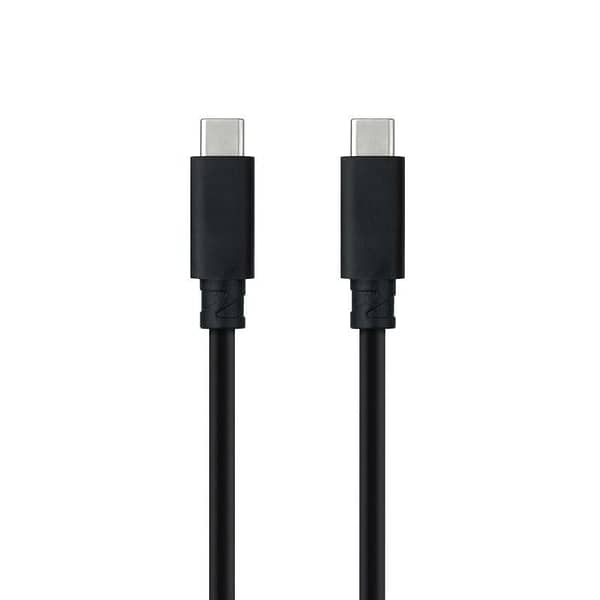 Cable USB 3.1 Tipo-C Nanocable 10.01.4101-L150/ USB Tipo-C Macho - USB Tipo-C Macho/ 1.5m/ Negro