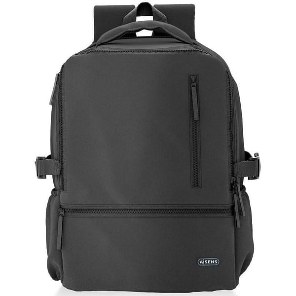 Mochila Aisens ASBG-BP086-BK para Port?tiles hasta 15.6'/ Impermeable/ Negro