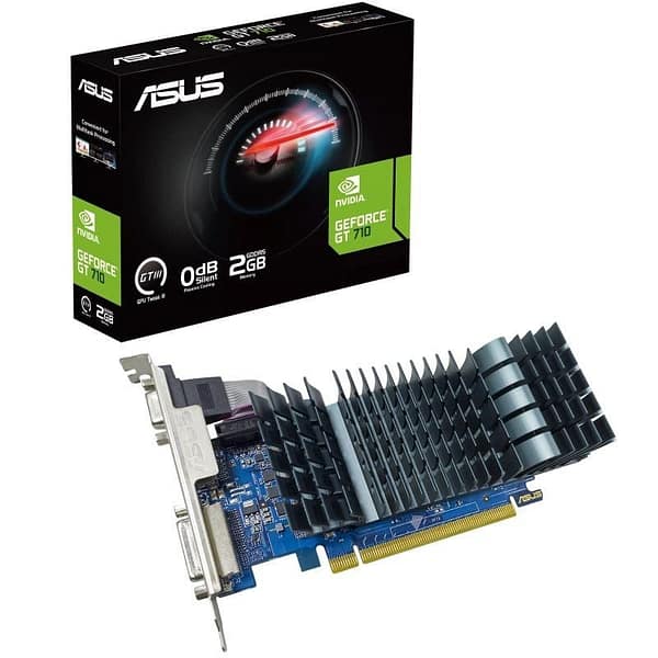Tarjeta Gr?fica Asus GeForce GT 710 SL EVO BRK/ 2GB GDDR5/ Compatible con Perfil Bajo