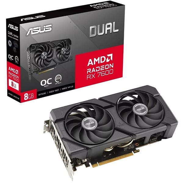 Tarjeta Gr?fica Asus Dual Radeon RX 7600 EVO OC/ 8GB GDDR6