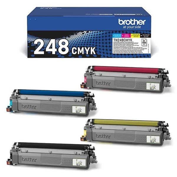 Tóner Original Brother TN-248VAL Multipack/ Negro/ Cian/ Magenta/ Amarillo