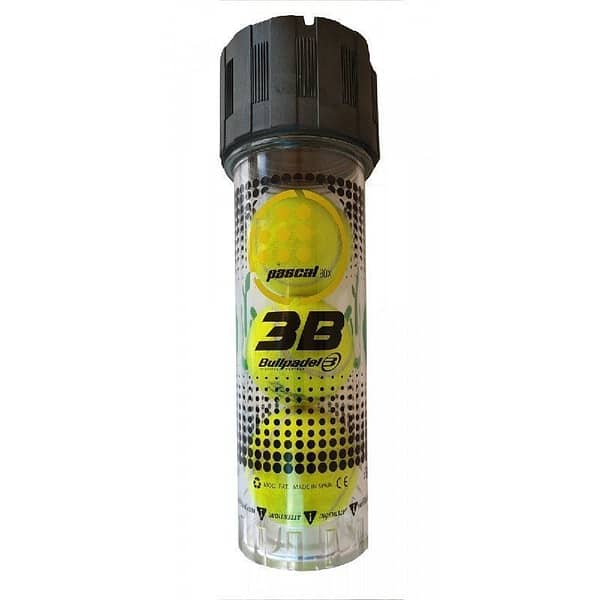 Presurizador para Pelotas de P?del Bullpadel Pascal Box 3B/ Incluye Bomba Hinchadora/ Capacidad 3 uds