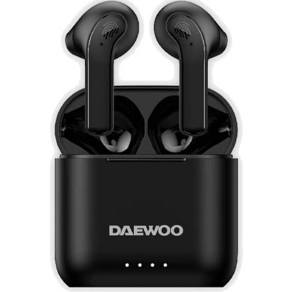 Auriculares Bluetooth Daewoo DW2020 con estuche de carga/ Autonom?a 5h/ Negros