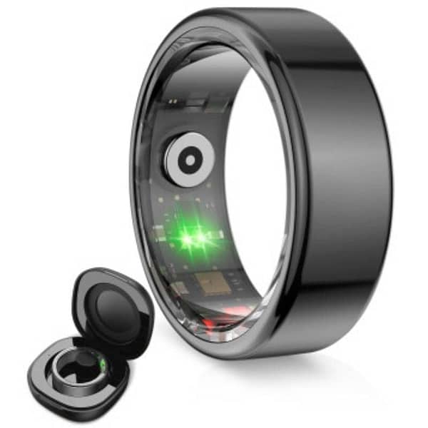 Anillo Inteligente KSIX Saturn Talla XS/ Ø18.1mm/ Notificaciones/ Frecuencia Cardíaca/ Negro