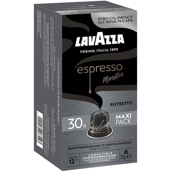 C?psula Lavazza Espresso Maestro Ristretto para cafeteras Nespresso/ Caja de 30
