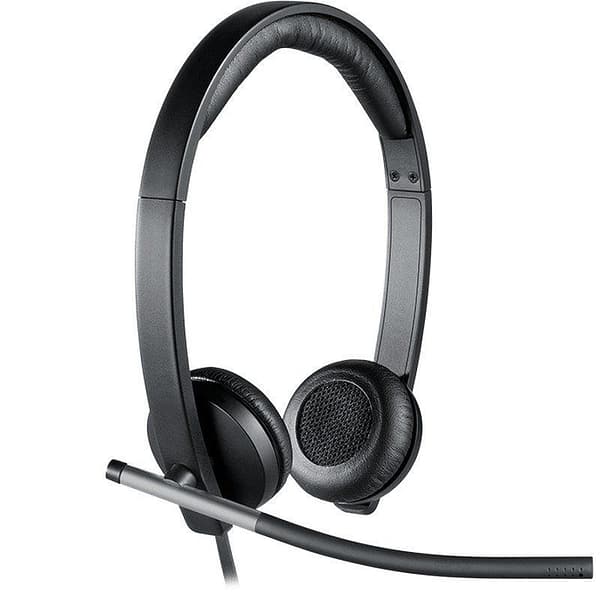 Auriculares Logitech H650e/ con Micr?fono/ USB/ Negros
