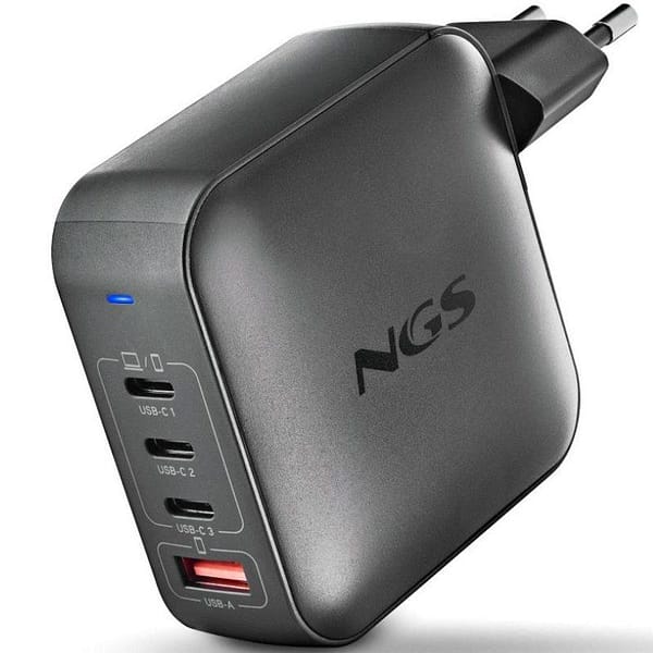 Cargador de Port?til GaN NGS BUD 165W/ 165W/ Autom?tico/ Voltaje 5-21V