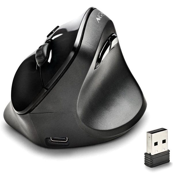 Rat?n Vertical Inal?mbrico NGS EVO Moksha/ Bater?a recargable/ Hasta 2400 DPI