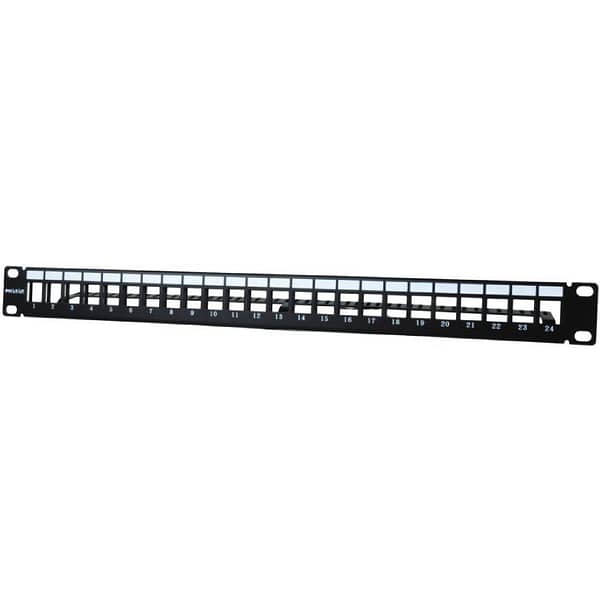 Patch Panel Phasak PA 3424/ 24 Puertos/ Cat.6/ Altura 1U/ Gesti?n de Cable/ Conectores RJ45 UTP No Incluidos