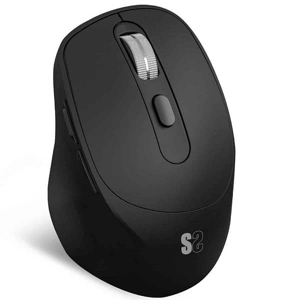 Rat?n Ergon?mico Inal?mbrico por Bluetooth/ 2.4GHz Subblim Comfort Ergo Dual Battery/ Bater?a recargable/ Hasta 2400 DPI/ Negro