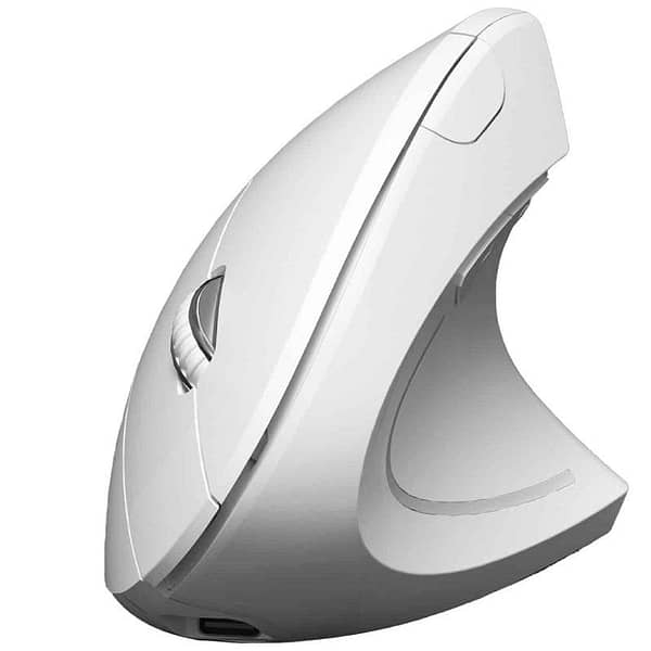 Rat?n Vertical Inal?mbrico por Bluetooth/ 2.4GHz Subblim Glide Vertical Ergo Dual Battery/ Bater?a Recargable/ Hasta 1600 DPI/ Blanco