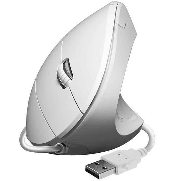 Rat?n Vertical Subblim Glide Vertical Ergo Wired/ Hasta 1600 DPI/ Blanco