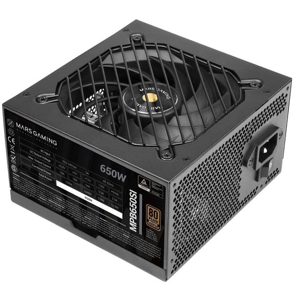 Fuente de Alimentaci?n Mars Gaming MPB650SI/ 650W/ Ventilador 12cm/ 80 Plus Bronze