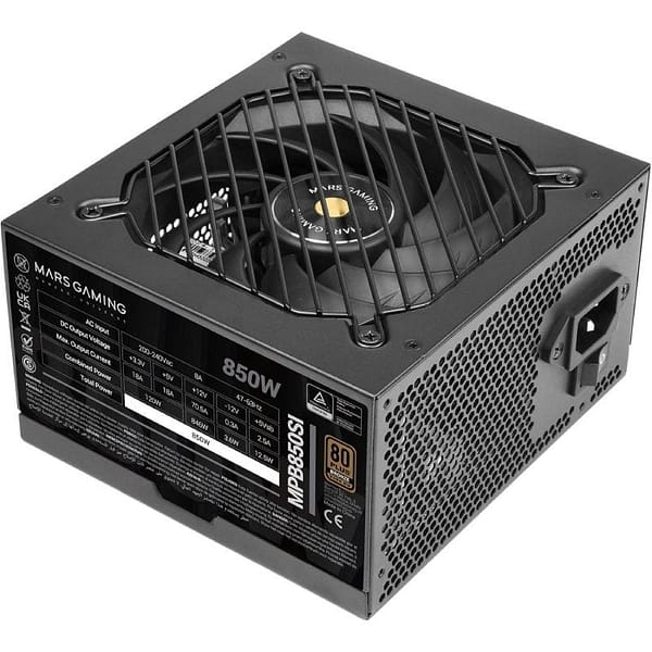 Fuente de Alimentaci?n Mars Gaming MPB850SI/ 850W/ Ventilador 12cm/ 80 Plus Bronze