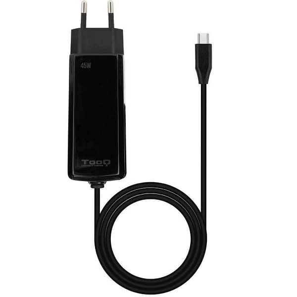 Cargador de Portátil GaN TooQ TQLC-USBCGAN100PD-C USB Tipo-C/ 45W/ Automático/ Voltaje 5-20V