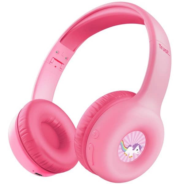 Auriculares Infantiles Inal?mbricos Trust Nouna Kids/ con Micr?fono/ Rosas