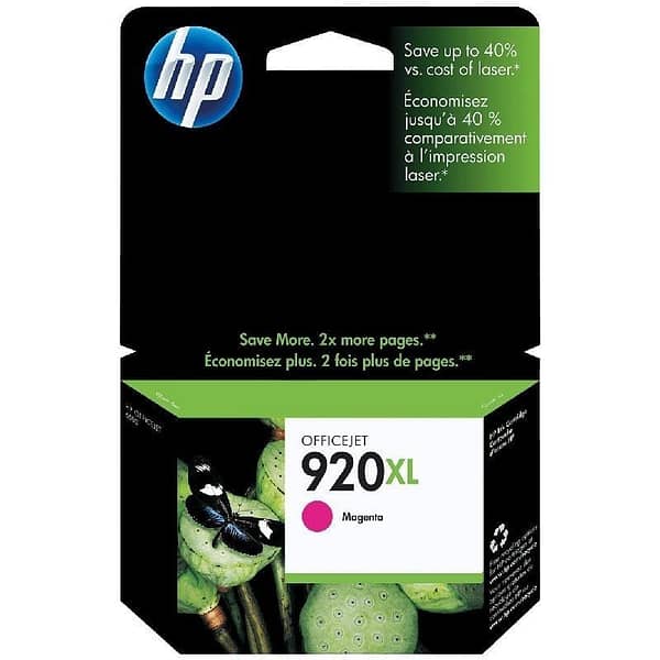 Cartucho de Tinta Original HP n?920 XL Alta Capacidad/ Magenta