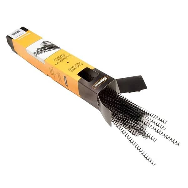 Espirales Met?licas Fellowes 5110501/ 100 unidades/ Negras