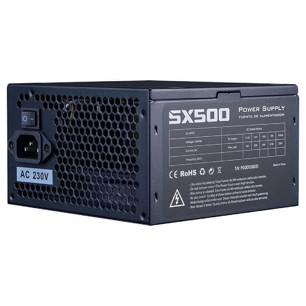 Fuente de Alimentaci?n Hiditec SX 500 BULK/ 500W/ Ventilador 12cm/ Incluye cable de alimentaci?n 1.5m