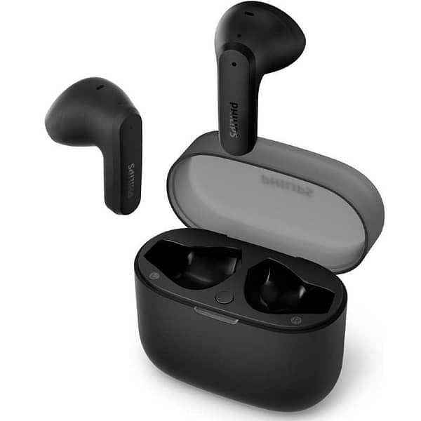 Auriculares Bluetooth Philips TAT2139BK con estuche de carga/ Autonom?a 7h/ Negros