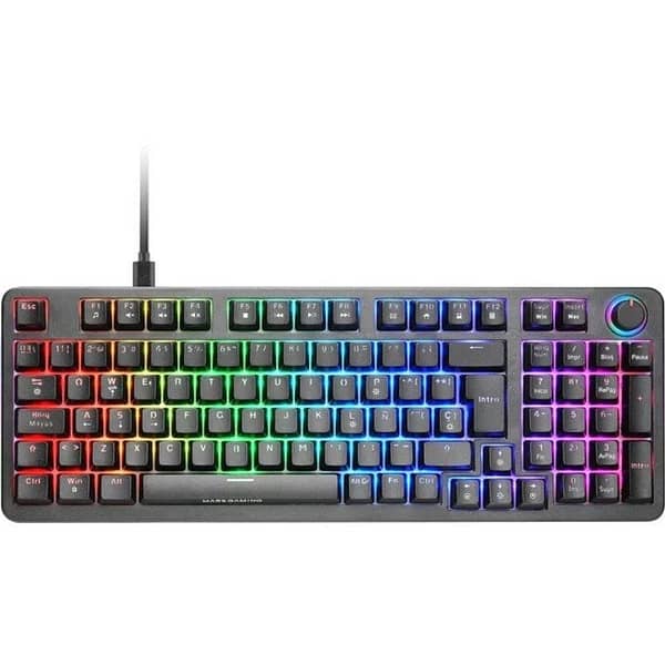 Teclado Gaming Mecánico Mars Gaming MKPROYES/ Switch Amarillo