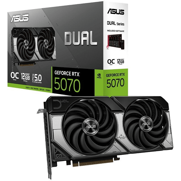 Tarjeta Gr?fica Asus Dual GeForce RTX 5070 OC/ 12GB GDDR7