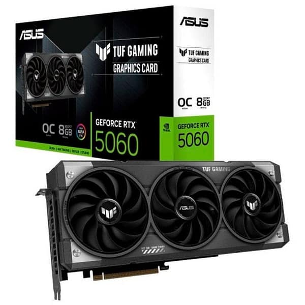 Tarjeta Gr?fica Asus TUF Gaming GeForce RTX 5060 OC Edition/ 8GB GDDR7