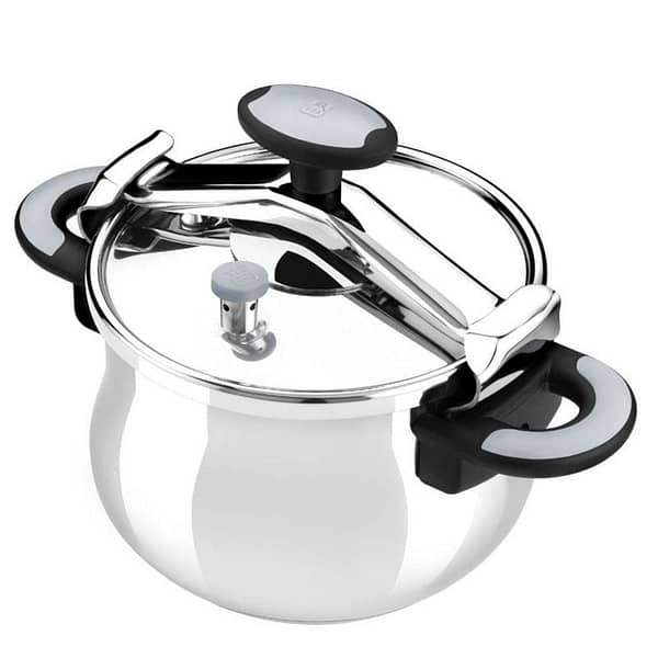 Olla a Presi?n Bra New Star A185501/ ?22cm/ 4.5L/ Acero Inoxidable/ Apta para Inducci?n
